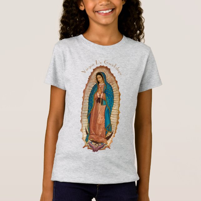 Kids T-Shirt Virgen de Guadalupe T-Shirt (Framsida)