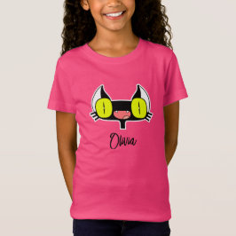 Kids' T-Shirt with a Funny Kitten