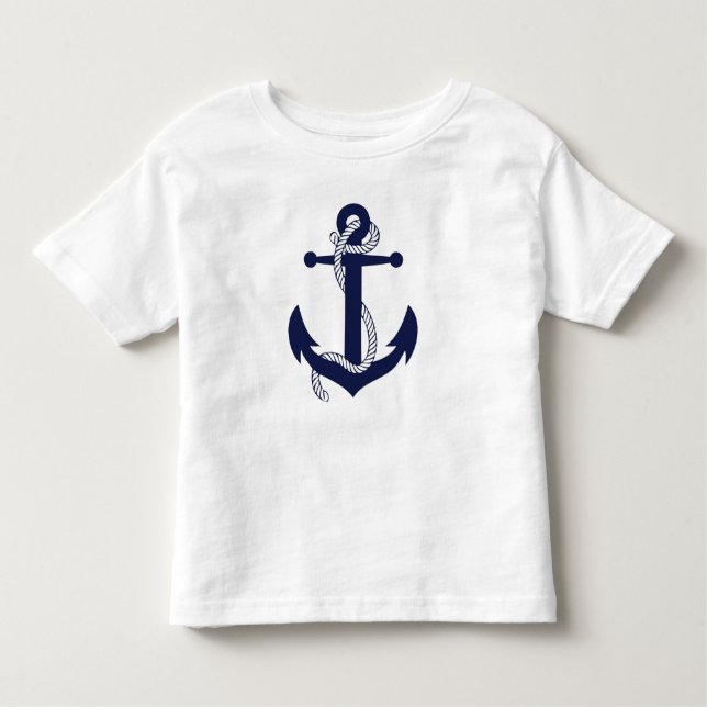 Kids T-Shirts - Nautical Anchor & Rope (Framsida)
