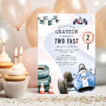 Kids Tävling Car som andra Födelsedagsfesten Inbjudningar<br><div class="desc">Starta motorerna, det är party! 🏁 Vårt andra födelsedagsfest inbjudan-tematiska tävla kommer att föra tävling-spårens höger till din brevlåda. Med vattenfärgen bilder på röda och blå tävling-bilar, ett hastighetstecken med nummer ett och en tävla baksida, är de säkra på att få din lilla födelsedag att prata om bracklasten! 🚗 💨...</div>