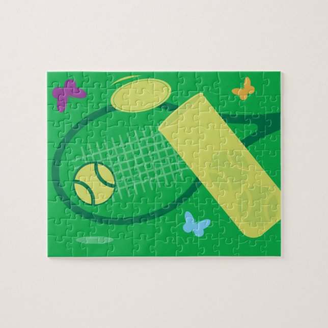 Kids tennis jigszawpuzzel pussel (Horisontell)