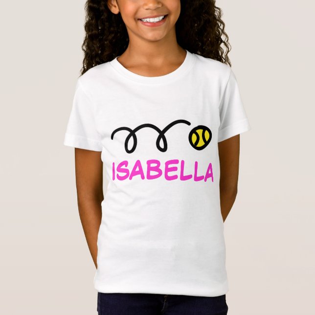 Kids tennis | Personlig namn t-shirt (Framsida)