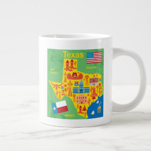 Kids Texas Karta Jumbo Mugg