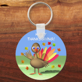 Kids Thanksgiving Baby Turkiet Nyckelring