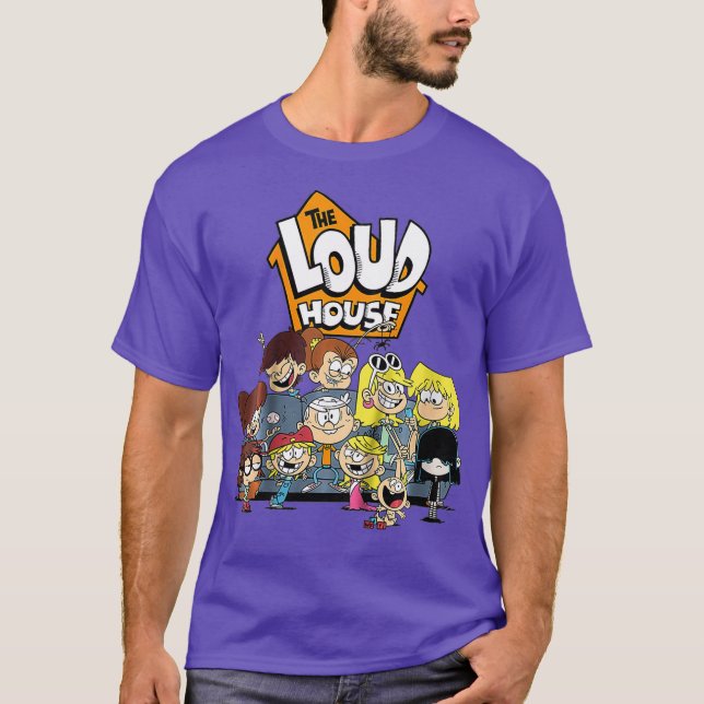 Kids The Loud House Loud Siblings on Couch T Shirt (Framsida)