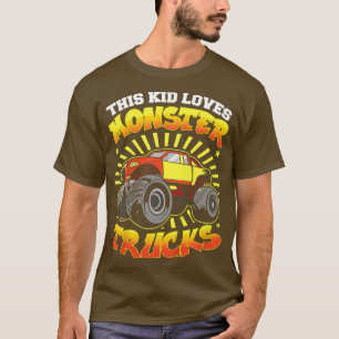 Kids this Kid Kärlek Monster Lastbilar1795 T Shirt