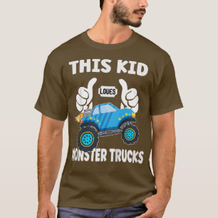 Kids this Kid Kärlek Monster Lastbilar 1794 T Shirt