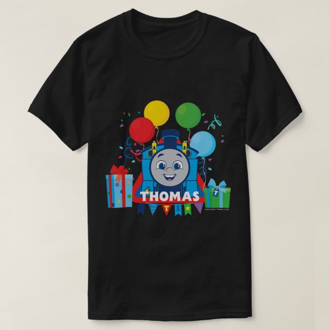 Kids Thomas & Friends - Birthday Balloons T Shirt (Design framsida)