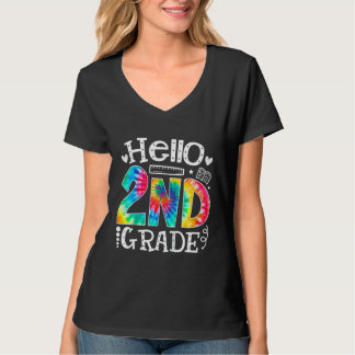 Kids Tie Dye Hej 2:a Klass-läraren T Shirt