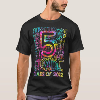 Kids Tie Dye Student 5th Klass Senior Studenten T Shirt