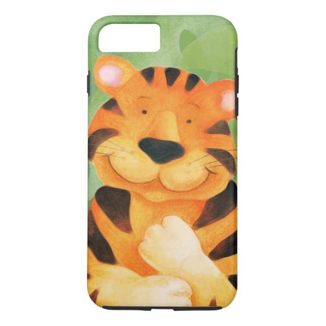 Kids tiger art iphone case Case-Mate iPhone skal (Baksida)