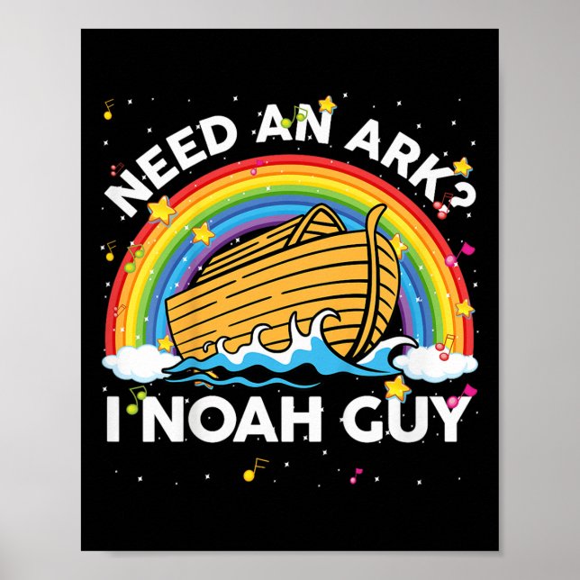 Kids Toddler Kid Need Ark I Noah Guy Christian Eas Poster (Framsidan)