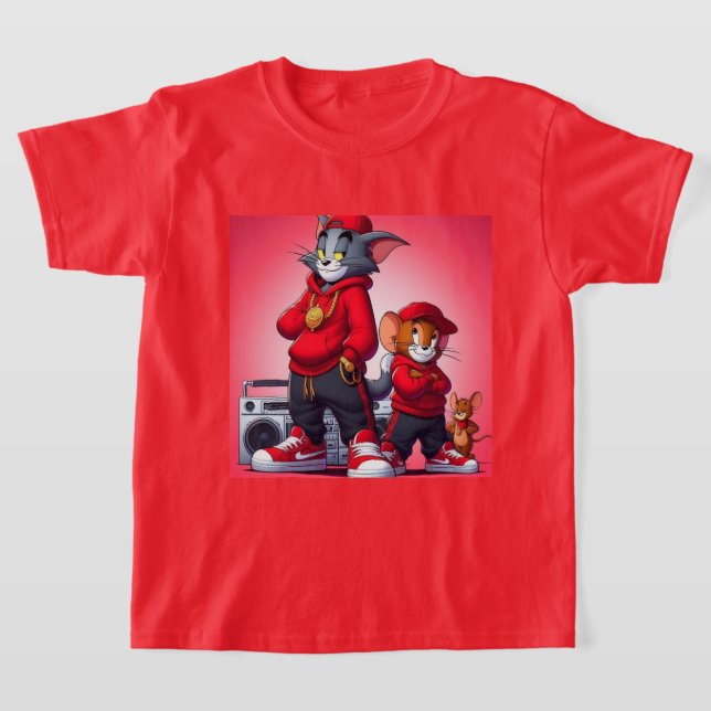 Kids Tom och Jerry T-Shirt (Laydown)