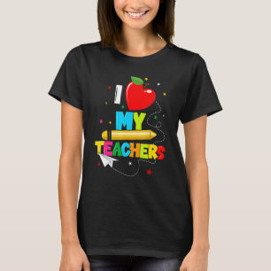 Kids Tonåringar Studenten I Hjärtar mina lärare i  T Shirt