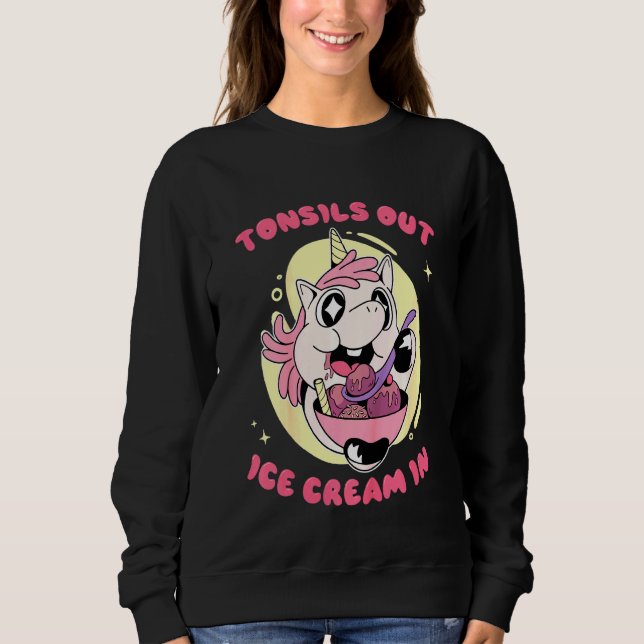 Kids Tonsils utsöndrar isgrädda i enmajsåtervinnin T Shirt (Framsida)