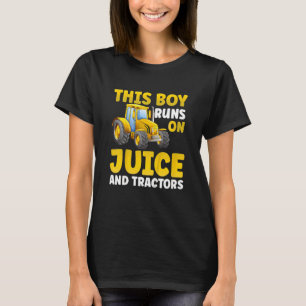 Kids Tractor Boy Young Farmer Coola Boys Ride Trac T Shirt