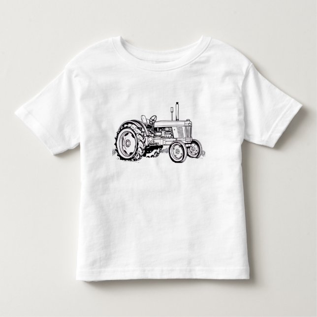 Kids Tractor T-Shirt - Farm Life Graphic Tee (Framsida)