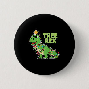 Kids Träd Rex Kids jul Dinosaur Pun Knapp