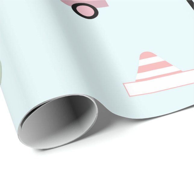 Kids Transport Wrapping Paper – Cars, Planes & Tra Presentpapper (Rullad Hörn)