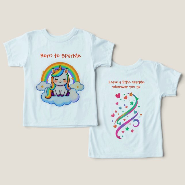 Kids Trendy  T Shirt (Design fram och bak)