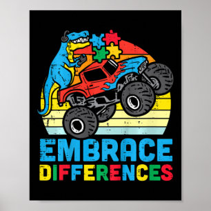 Kids Trex Monster Lastbil embrace Differentialism  Poster
