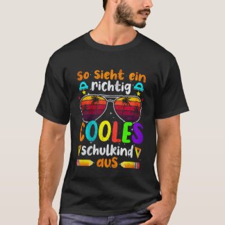 Kids Tschüss Kindergarten Ich Rocke Jetzt Die Schu T Shirt
