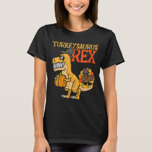 Kids Turkeysaurus Rex Dab Turkiet Dino Småbarn Boy T Shirt