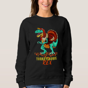 Kids Turkeysaurus Rex Dab Turkiet Dino Småbarn Tha T Shirt