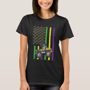 Kids US American Flagga Monster Lastbil Småbarn Bo T Shirt
