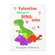 Kids Valentines day Dino-mite Dinosaur