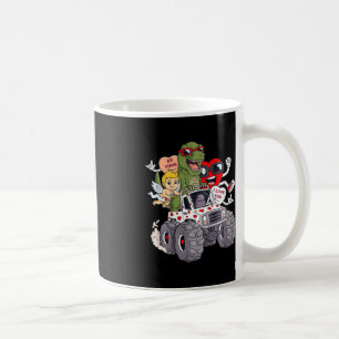 Kids Valentines day Hearts T Rex Cupid Monster Tru Kaffemugg