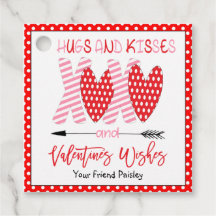 Kids Valentines day Hugs och Kisses