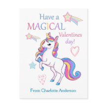 Kids Valentines day Magic Unicorn