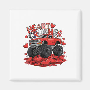 Kids Valentines day Monster Lastbil Boys Småbarn C Magnet
