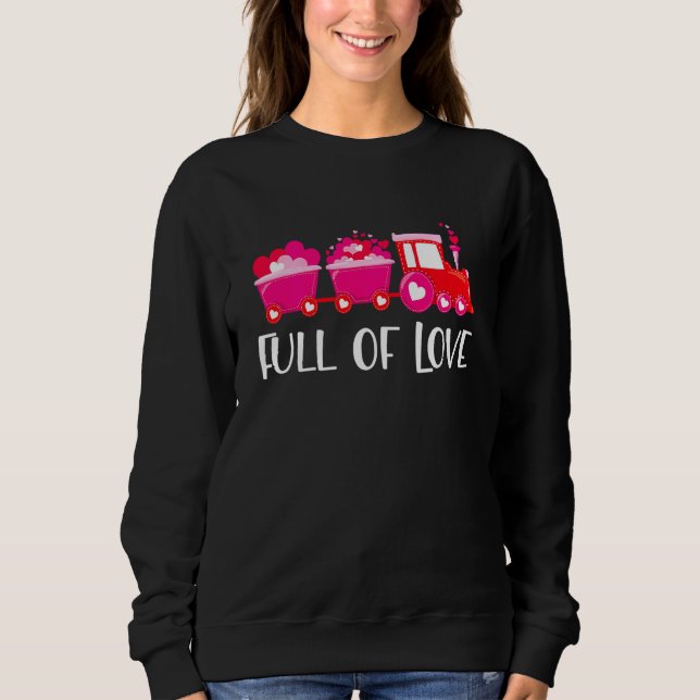 Kids Valentines Day Train Loads Of Love Choo Toddl T Shirt (Framsida)
