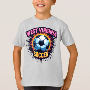 Kids Väster Virginia Soccer T-Shirt - WV Pride