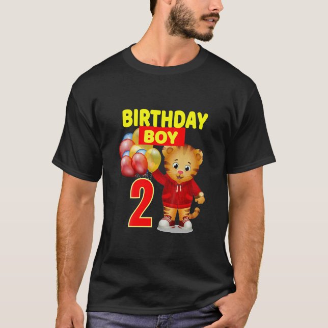 Kids Vebyhogh - Daniel Tiger 2 år gammal Småbarn B T Shirt (Framsida)