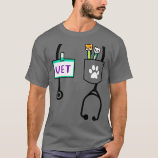 Kids Veterinarian Costume Gift Boys Girls Kids Ani T Shirt