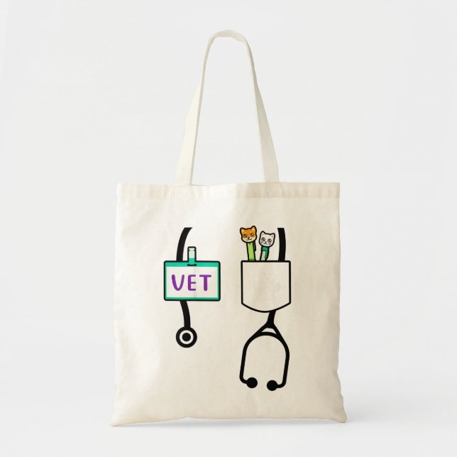 Kids Veterinarian Costume Gift Boys Girls Kids Ani Tygkasse (Framsidan)