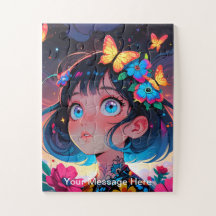 Kids Vibrant Fusion of Fantasy and Anime Art Jigsa