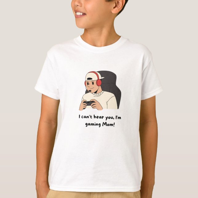 Kids Video Gaming T Shirt (Framsida)