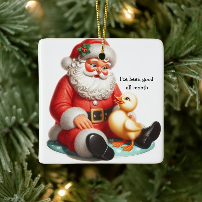 Kids Vintage Duck Tree Ornament (Träd)