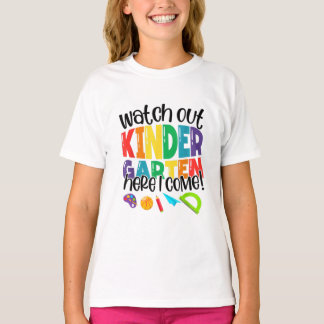 Kids Watch Out Kindergarten T Shirt