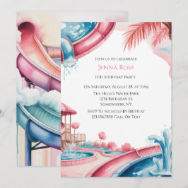 Kids’ Water Park Birthday Party  Inbjudningar