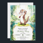 Kids Watercolor Otter Birthday Inbjudningar<br><div class="desc">Börja magiska firande med vår "Kids Watercolor Otter Birthday-inbjudan". Dessa inbjudningar har en charmerande vattenfärgsbild av lekfulla träd i en serenakvatisk miljö, kompletterad med mjuka penseldrag som fångar förflyttningen av vatten och den naturliga miljön. Utformningen användor till att nysta färg och flöda linjer för att förmedla en känsla av lugn...</div>