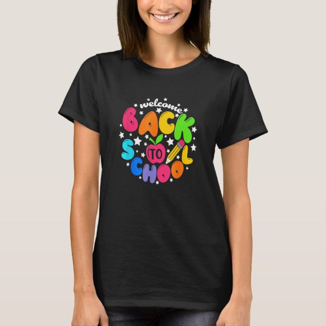 Kids Welcome Back To School First Day Of School Te T Shirt (Framsida)