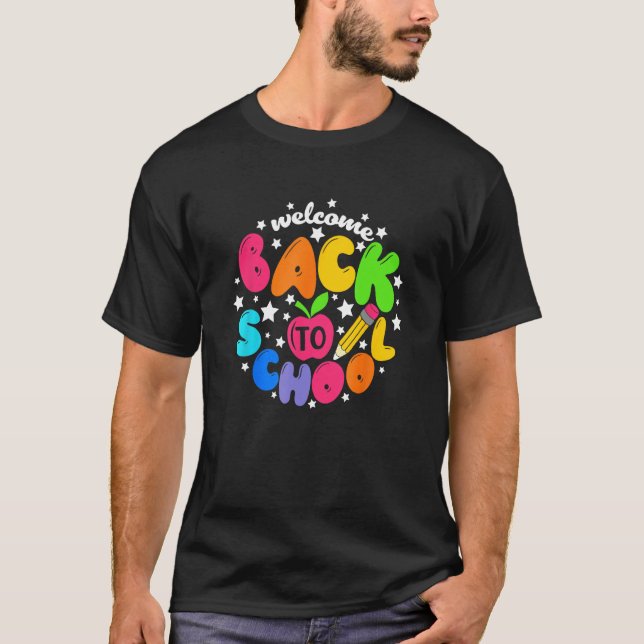 Kids Welcome Back To School First Day Of School Te T Shirt (Framsida)