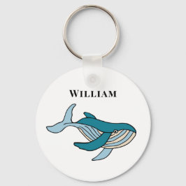Kids Whale Classic Personligt Namn Nyckelring