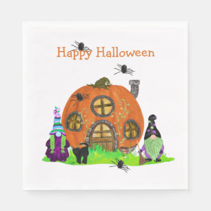 Kids Whimsical Gnomes Halloween Pappersservett