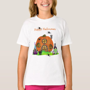 Kids Whimsical Gnomes Halloween T Shirt